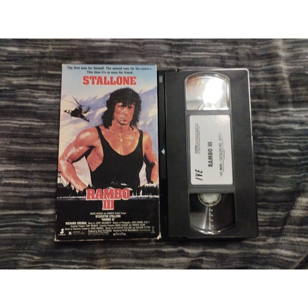 Rambo III 3 (VHS, 1999) Sylvester Stallone